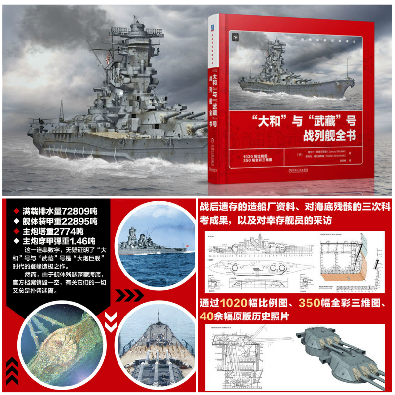 【“大和”與“武藏”號戰列艦全書】（質重2公斤）