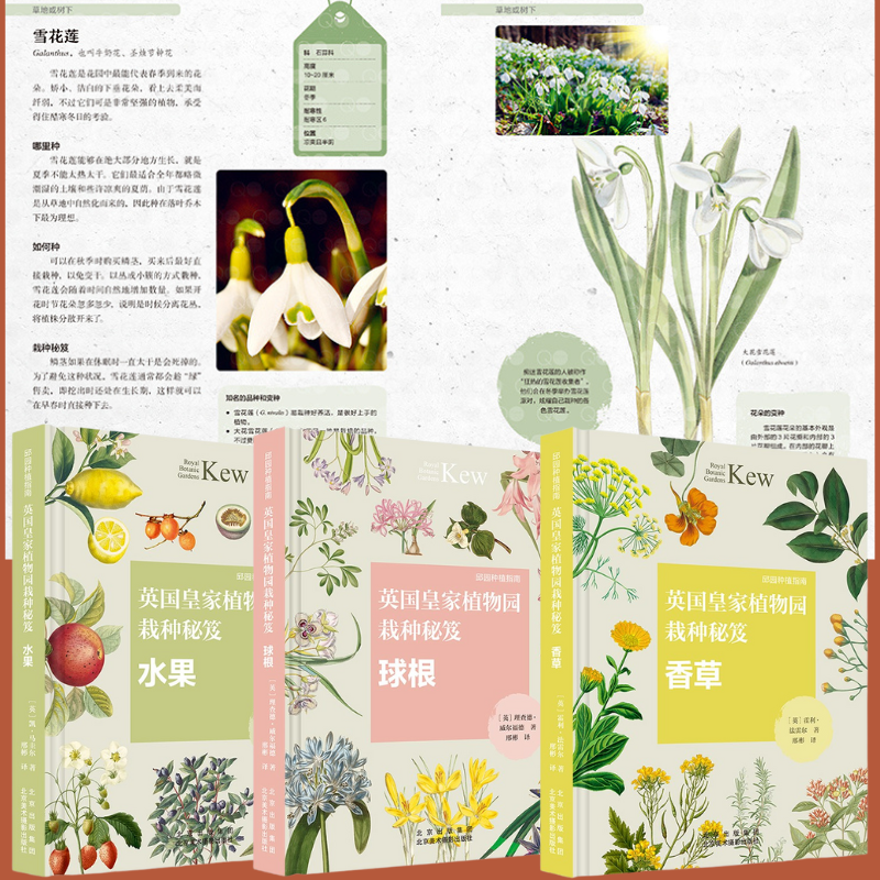 英國皇家植物園栽種秘笈：【香子蘭+球根+水果】（邱園種植指南）