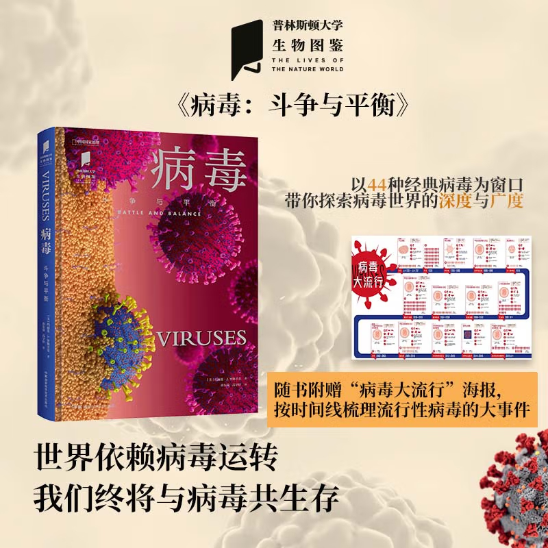 普林斯頓大學生物圖鑒:【病毒(鬥爭與平衡)】+【真菌(地球分解者)】 普林斯頓大學生物圖鑒:【病毒(鬥爭與平衡)】+【真菌(地球分解者)】